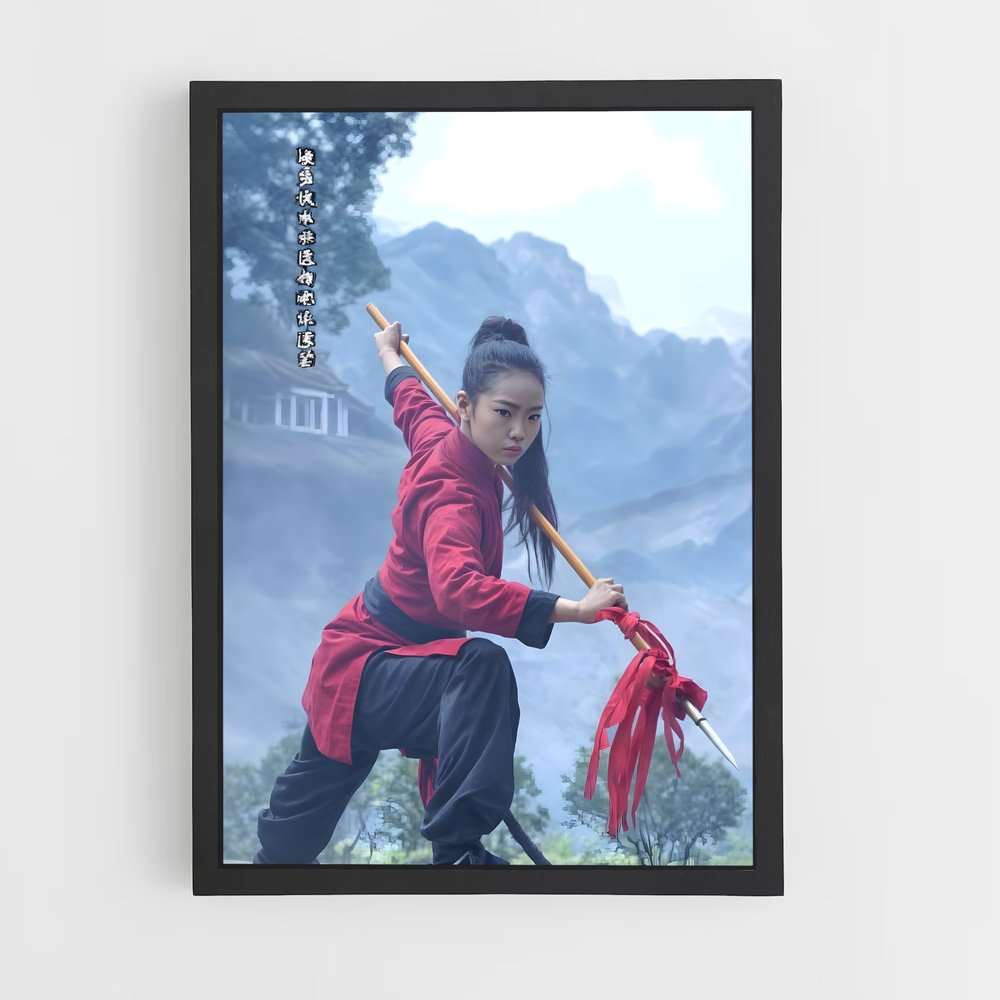 Poster La Petite Guerrière – affiche Kung Fu (vue 2)